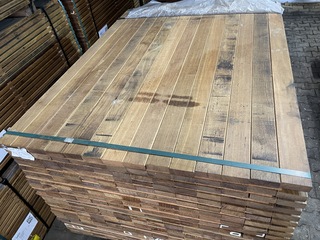 Ca. 266x Guyana Ipé Planken Geschaafd, 25x70mm, lengte 100cm